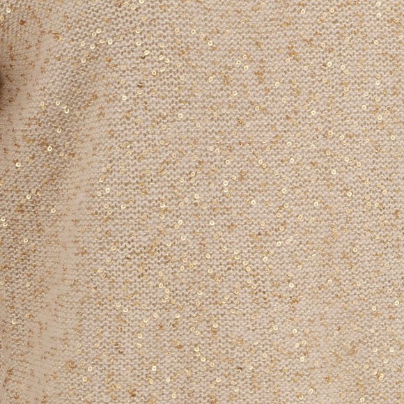 Garnet Hill Wool Alpaca Blend Sequined V-Neck Sweater Size XS - Picture 5 of 9